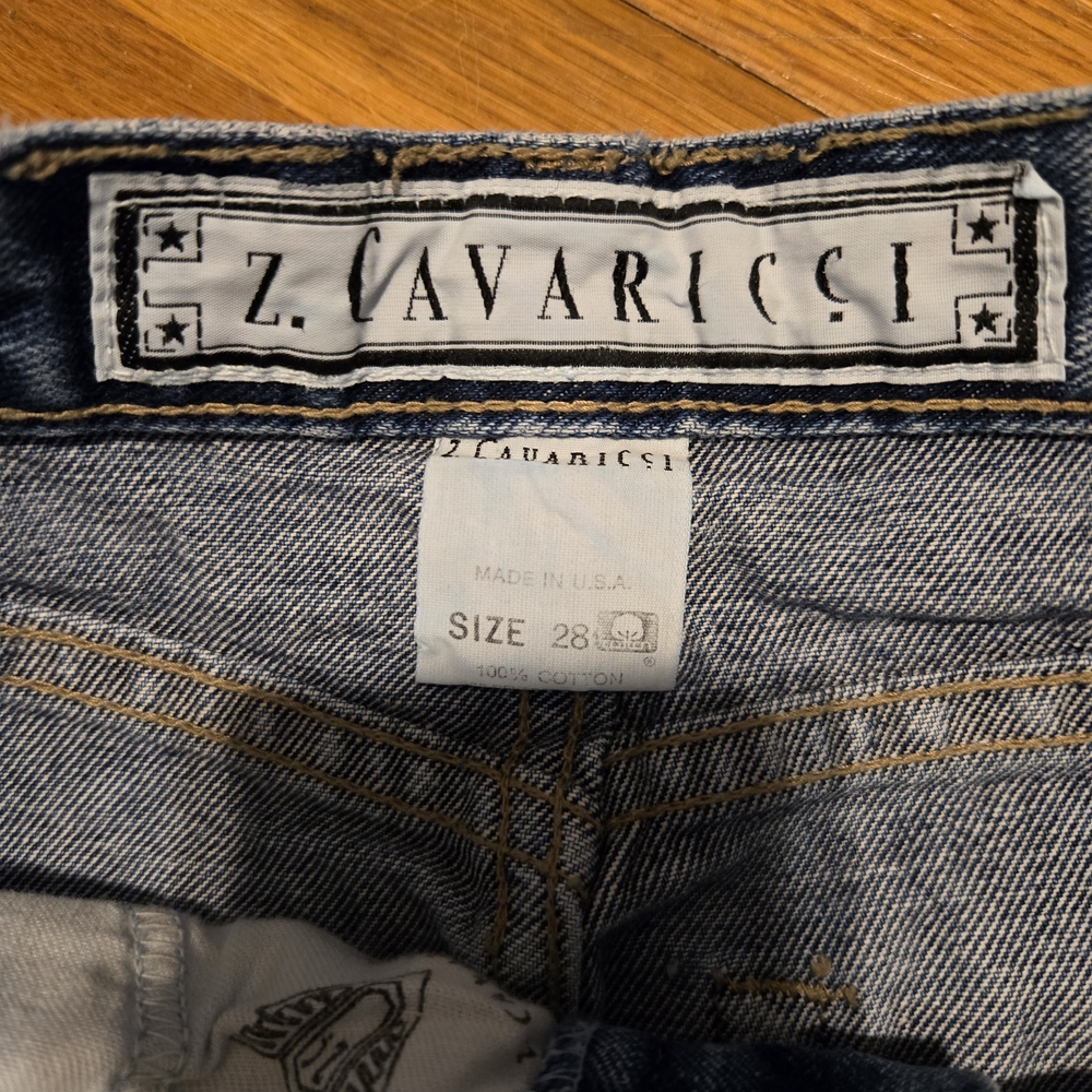 Z. CAVARICCI Y2K Women’s Size 28 Stonewash Denim Jean Skirt - Picture 2 of 4